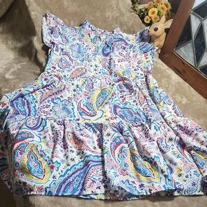 JODIFL Colorful Paisley Mini Dress